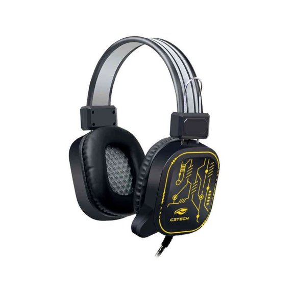 Visão Lateral do Headset com microfone C3TECH Gamer Crane PHG320BK