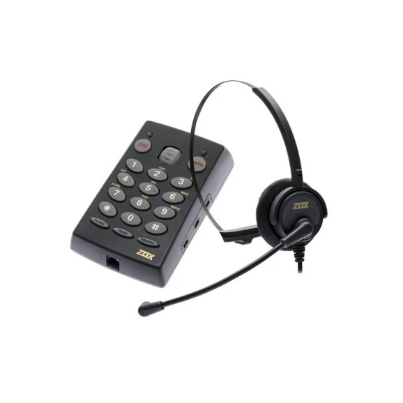 TELEFONE HEADSET ZOX TZ-30B COM TECLADO DUPLO
