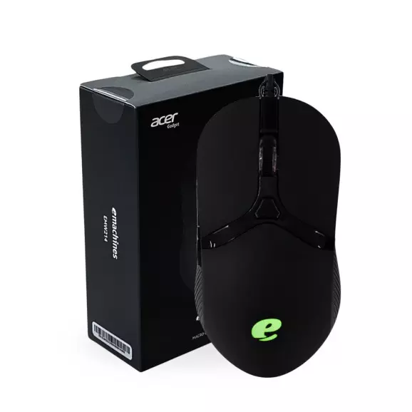 Mouse USB Ãptico Gamer Acer com Fio EMW214 Preto 