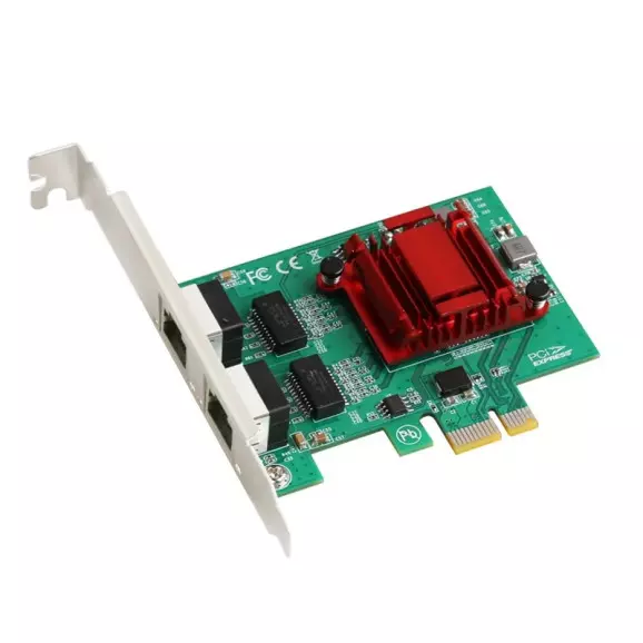 Placa de Rede Dual Port Vinik 10/100/1000 PCI-E PRV2P1000E