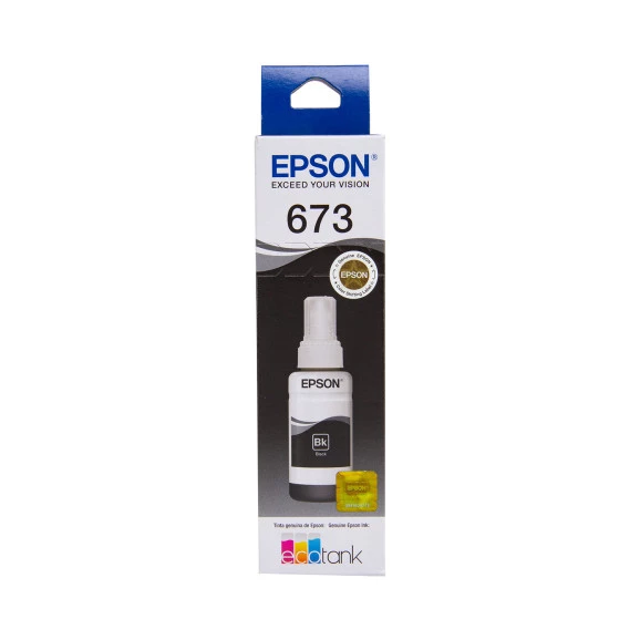 REFIL DE TINTA EPSON T673120 (L800) PRETO 