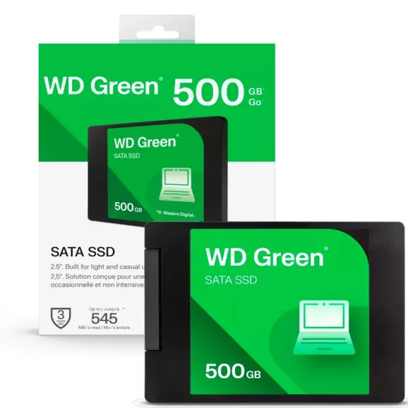 SSD 500gb Sata3 Wester Digital Green -WDS500G5G0A 