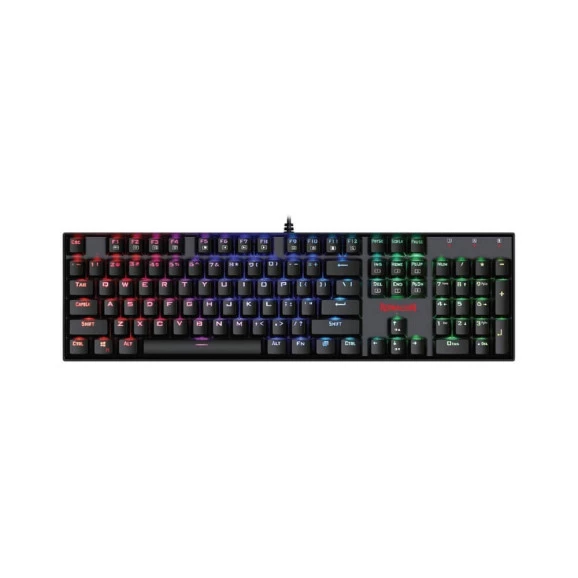 Teclado mecânico gamer Redragon Mitra switch azul RGB