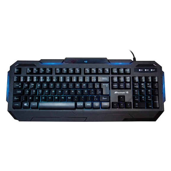 Teclado USB Fortrek Gamer K1 RGB Preto - 64389