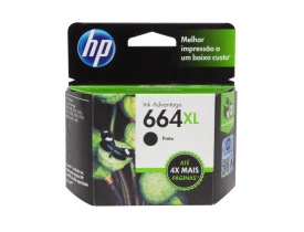 Cartucho HP 664XL Preto F6V31AB Original Alto Rendimento