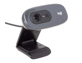 Diagonal Webcam Logitech C270 USB HD 720P Preto