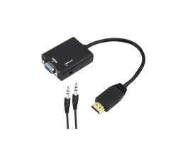 ADAPTADOR CONVERSOR HDMI X VGA C/ SAIDA DE AUDIO - 1091