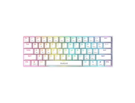 Teclado mecânico gamer Gamdias Hermes E3 RGB switch brown branco
