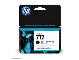 Cartucho HP 3ED70A preto (712)