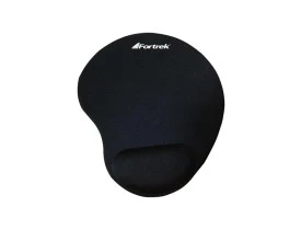 Mousepad ergonômico  com apoio para pulso em gel Fortrek preto 