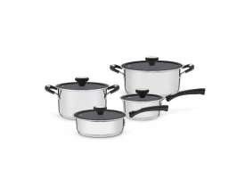 Jogo de panelas Tramontina Solar Ceramic 4 peças aço inox