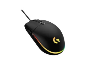 Parte da frente Mouse Gamer Logitech G203 Lightsync RGB Preto 8000DPI