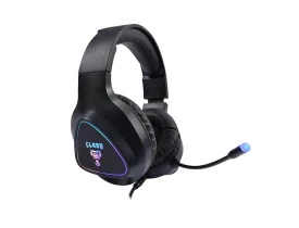 Headset gamer Clanm Mount CL-HM709 preto RGB