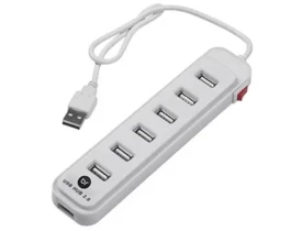 Hub 7 portas USB 2.0 Bright branco - 0191