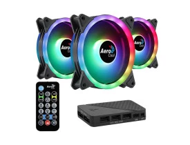 kit-cooler-3-unidades-aerocool-duo-12-pro-argb-hub-controle