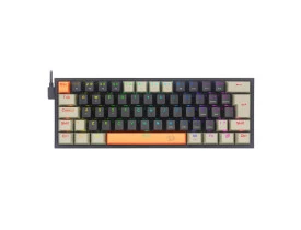 Teclado Mecânico Gamer Redragon Fizz K617 RGB Laranja e Preto
