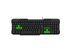 Visão superior Teclado Gamer Membrana Python Viper Pro Preto V1407