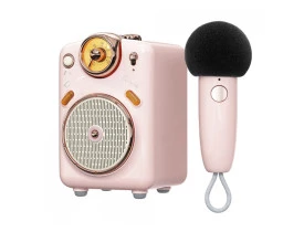 Caixa de som Divoom Fairy OK com microfone 10w Bluetooth rosa