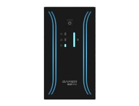 Frente Nobreak Gamer Mini NHS 600va Senoidal Bivolt Preto