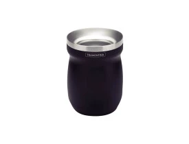 Cuia Térmica Tramontina 240ml Preto Aço Inox 61647200