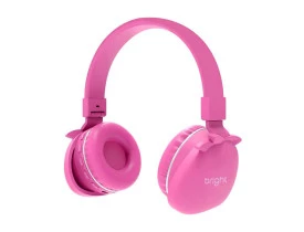 Fone de ouvido Bright bluetooth Kids rosa - KHP002