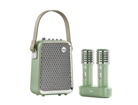 Caixa de som Divoom Songbird-HQ com microfone verde Bluetooth