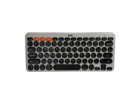 Teclado Bluetooth OEX Retrô Plus TC510 cinza