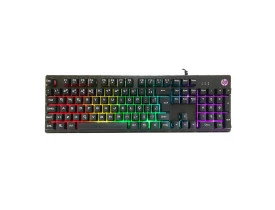 Teclado gamer HP K500F prata