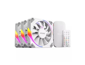 KIT COOLER 3 UNIDADES PCYES + CONTROLADORA ARGB Wh-  K3ARGBHBVBR 