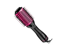 Escova secadora Taiff Easy oval preta e pink 220v