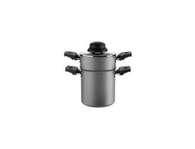 Cuscuzeira com tampa Brinox 800ml grafite pro-flon