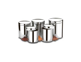 JOGO DE POTES BRINOX C/ TAMPA 5PCS