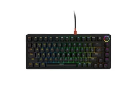 Teclado gamer mecânico Pcyes Rasec - Gasket Mount Gateron azul