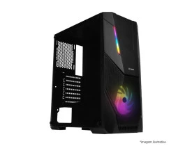 GABINETE ATX FORTREK HAWK RGB PRETO