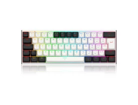 TECLADO MAGNETCO GAMER REDRAGON K683BW FIDD RGB PRETO E BRANCO 