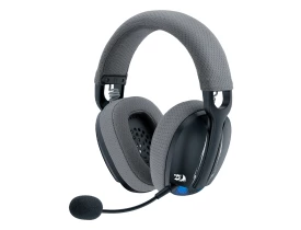 Fone de ouvido headset gamer Redragon Skuld Pro H878BG - preto