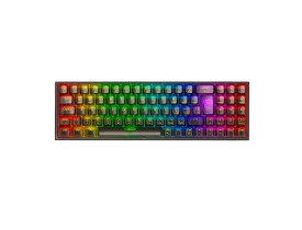Teclado mecânico gamer Redragon Pollux Pro Clear Black Layout ABN