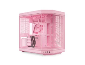 Gabinete gamer HYTE Y70 Strawberry Milk Mid Tower - rosa