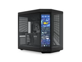 Gabinete gamer HYTE Y70 Touch Infinite Pitch Black - Display Touc