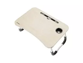 Mesa dobrÃ¡vel de colo para notebook Fortrek madeira 84987