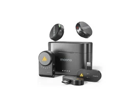 MICROFONE DE LAPELA SEM FIO MAONO WAVE T5 WM650 PA3 COMBO