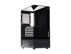GABINETE GAMER LIKETEC MAHAL FULL GLASS DARK SEM FAN
