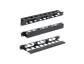 GUIA DE CABOS D-NET RACK FECHADO MET 19" X 1U PRETO DN-6003 