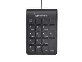 Teclado USB Numérico C3Tech KN-12BK Preto
