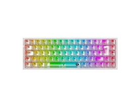 Teclado Mecânico Gamer Redragon Transparente Castor Pro RGB K631CT-RGB-PRO 