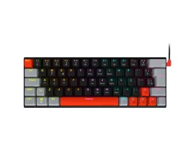 Teclado Mecânico Gamer PCYes Kuromori Black Vulcan PTKM60BL