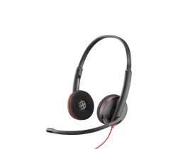 FONE DE OUVIDO HEADSET PLANTRONICS BLACKWIRE C3220 DUPLO USB-A/C