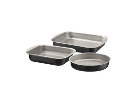 Jogo de Assadeiras Tramontina Brasil 3pcs Preto - 20099090