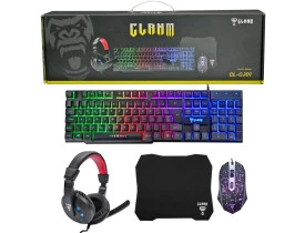 Kit Gamer Clanm Nightmare Teclado/Mouse/Headset - CL-CJ01- COMBO 