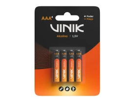 Pilhas Alcalinas Vinik AAA  1,5V c/4  VP3AB4A